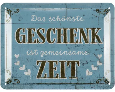 Produktbild von LANOLU Retro Blechschilder, vintage Metallschilder mit Sprüchen als Wanddeko für Küche und Garten, Shabby Chic Deko Farmhouse 15x20cm