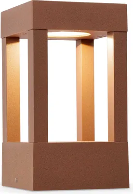 Produktbild von Faro 70756, Außensockel-/Pfostenbeleuchtung, Rostfarbe, Aluminium, IP54, I, 10 W