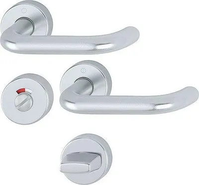 Produktbild von HOPPE Drückergarnitur Paris 138/42H/42HKVS,WC/S,8(8),F1,TS 40-45