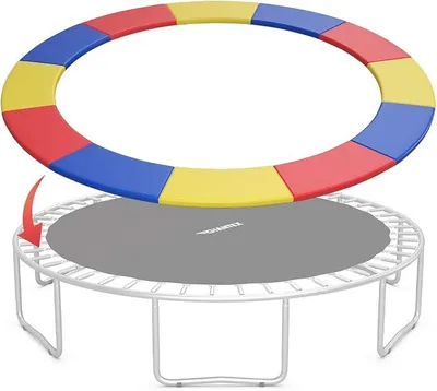 Produktbild von Trampolin Randabdeckung, Federabdeckung zum Randschutz, Trampolinbezug, UV-beständig, Reißfest, für Trampolin Gartentrampolin