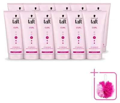 Imagen del producto de 12 unidades de Taft Styling Balm Curl, para definir rizos, 150 ml, pack ahorro