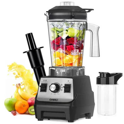 Standmixer 1,8 l, 1800 W, BPA-frei, 2 Stufen, 6 Klingen, To-Go-Becher
