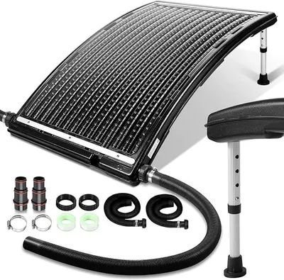 Produktbild von Poolheizung Solar, 113 x 69 x 35cm Sonnenkollektor Pool,Solarheizung 10000 L/H,32-40mm Anschluss Solar Poolheizung Erweiterbar,Solaranlage für Warmwasser Gartendusche Pool,Poolheizung