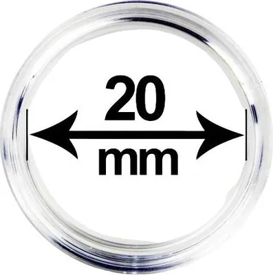 Obrázek produktu pro Kapsle (pouzdro) na mince, vnitřní průměr 20 mm