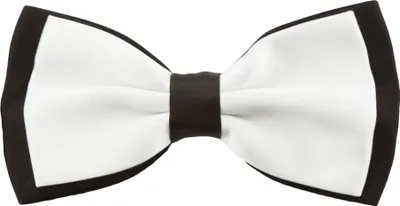 Produktbild von Oblique Unique Fliege Schleife Hochzeit Anzug Smoking - schwarz-weiß