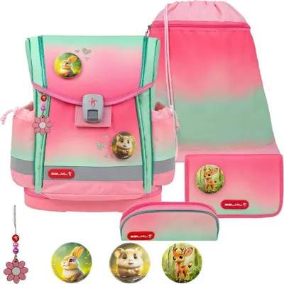 Produktbild von Belmil Schulranzen Set "Mint Rose Ombre" 1.Klasse für Mädchen Einschulung Grundschule CLASSY PLUS 2025