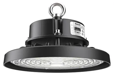 Produktbild von hoftronic LED Hallenstrahler 100W 16000lm 6500K Philips Treiber Schwarz IP65