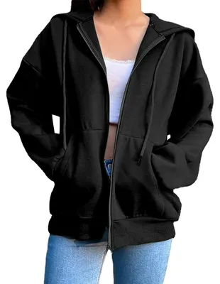 Immagine prodotto di Felpa oversize con zip per donna