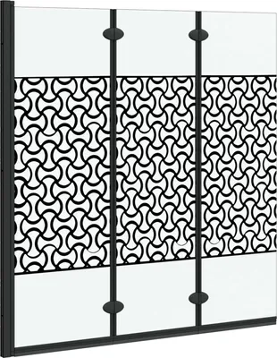 Obrázok produktu pre vidaXL Sprchový kút Čierny a transparentný 130 x 130 cm Tvrdené sklo