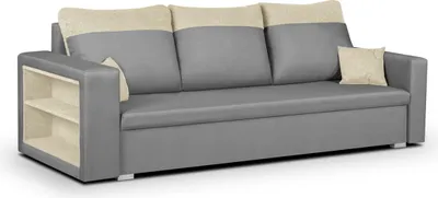 Produktbild von 3-Sitzer-Sofa mit Schlaffunktion PABLO1 - Hellgrau/Creme