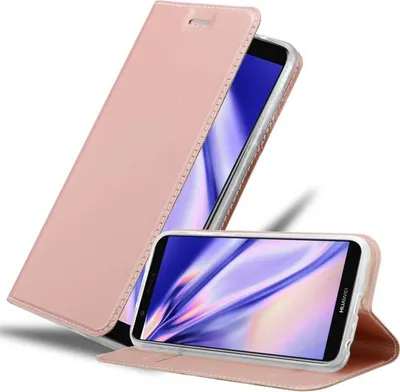 Image de Cadorabo Housse de protection pour Huawei P SMART 2018 / Enjoy 7S Housse en rose Cover Etui Book Case Booklet