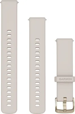 Produktbild von Garmin Schnellwechsel-Armband, Silikon Elfenbein/Softgold 18mm