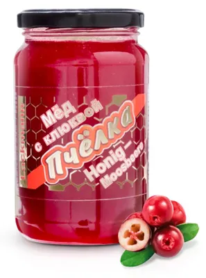Produktbild von Honig mit Moosbeeren, Ptschjolka, 460 g