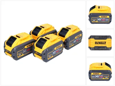 Zdjęcie produktu dla Akumulator DeWalt 4x DCB 548 18 V / 54 V maks. 12 Ah / 12000 mAh Li-Ion XR FLEXVOLT - ze wskaźnikiem poziomu naładowania