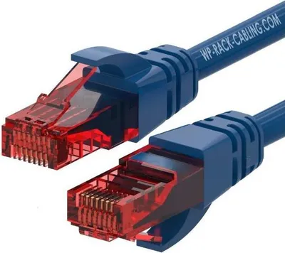 Immagine prodotto di WP WPC-PAT-6U002B cavo di rete Blu, Rosso 0,2 m Cat6 U/UTP (UTP)