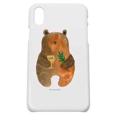 Produktbild von Mr. & Mrs. Panda Iphone 10 Handyhülle Bär Konfirmation - Weiß - Geschenk, Kirche, Cover, Hülle, Evangelisch, X, Gottesdienst, Handy, Teddy