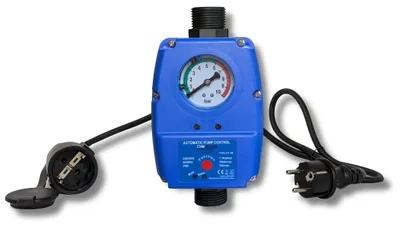 Produktbild von CHM GmbH® Pumpensteuerung PC 59 Druckschalter max 1,1 kw - einstellbar mit Trockenlaufschutz Durchflusswächter verkabelt