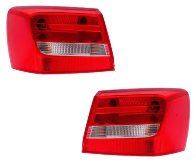 Immagine prodotto di Kit fari posteriori, lato sinistro e destro, 12V, con lampadina a calotta, marca HELLA, compatibile con, tra gli altri, AUDI A6
