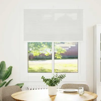 Zdjęcie produktu dla vidaXL Roleta plisowana jasnoszara 105x100 cm szerokość tkaniny 104,4 cm poliester