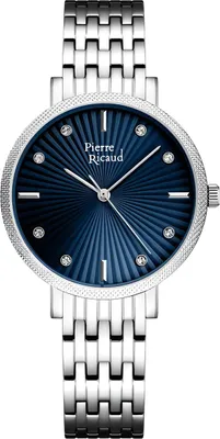 Productafbeelding van Pierre Ricaud P22079.5195Q horloge, zilverkleurig, met zirconium