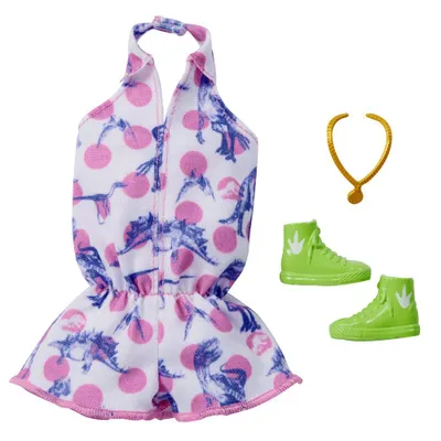 Produktbild von Barbie Puppenkleidung Fashions Complete Looks Roxy 1 Set Multicolor 3-8 Jahre 7.2 x 4.1 x 0.5 Zoll Lizenziert GRD45 Jurassic World Thema