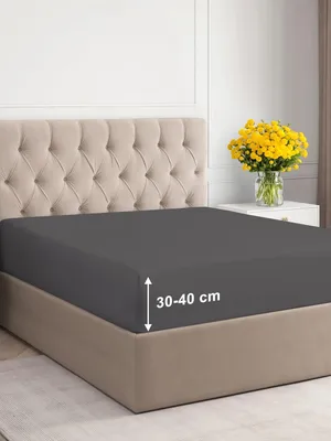 Produktbild von Spannbettlaken 180x200cm - Extra Tiefes Spannbetttuch für Matratzen bis 40 cm (16") Höhe Weiche Gebürstete Mikrofaser Knitterfrei, Schrumpf- &