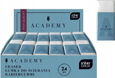 Produktbild von Weißer Radiergummi 2,5 x 1,5 x 1,2 cm „S“ Academy INTERDRUK