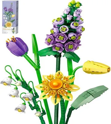 Immagine prodotto di Set per la creazione di composizioni floreali - Bouquet fai da te creativo - 547 pezzi - Istruzioni a colori