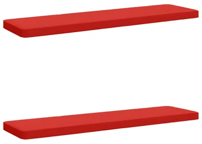 Immagine prodotto di Cuscini per divano, set da 2, modello VUGHT, 100% poliestere, colore rosso