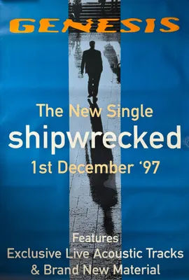 Obrázok produktu pre GENESIS - Shipwrecked, 1997 - Plagát - 102 x 152 cm