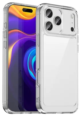 Immagine prodotto di Per Apple iPhone 17 Pro Max colorato TPU / acrilico ibrido custodia protettiva trasparente