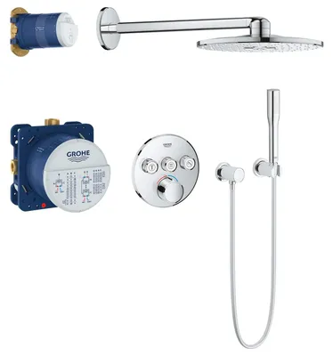 Image de GROHE Set de douche encastré Smartcontrol Chromé 34709000