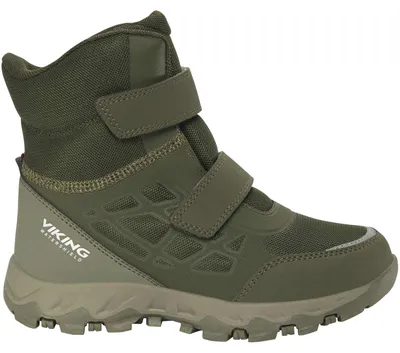 Produktbild von Viking Track Warm WP 2V Kinder Wasserdichte Winterstiefel mit Warmfutter Olive, 3-95615-37