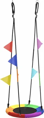 Image de vidaXL Nestschaukel Blau 60 x 60 x 180 cm Polyester