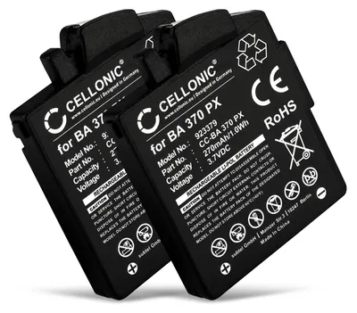 Produktbild von CELLONIC 2x Akku für Headset Kompatibel mit Sennheiser MM 400, MM 450 X, MM 400 X, BA370 - (270mAh, 3.7V)