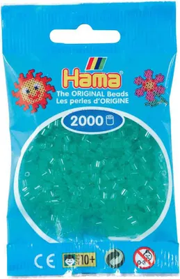 Produktbild von HAMA 501-16 Mini Perlen im Beutel - Transparent Grün