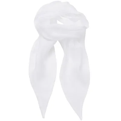 Produktbild von Premier Workwear PR740 | Schal Women`s Colour Chiffon Scarf - 98 x 16,5 cm - Farbe: White - Größe: 98 x 16,5 cm