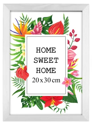 Produktbild von MG Design Weiß Bilderrahmen 20 x 30 cm - Aus echtem Holz mit Acrylglas, zum Aufhängen & Aufstellen, für Fotos, Poster & Puzzle