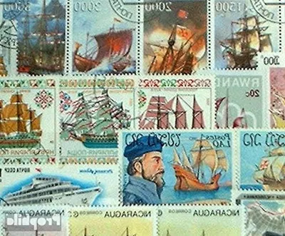 Productafbeelding van Scheepvaart Postzegels - Verzamelzegels Schepen - Verzameling Opbouwen - 50 Verschillende Motieven - 40 Gram - Multicolor