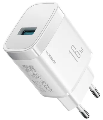 Obrázok produktu pre Joyroom JR-TF4 nabíjačka 18 W, napájací adaptér USB-A, rýchlonabíjačka PD QC 3.0, nabíjačka na mobilný telefón, biela, pre smartfóny iPhone a Samsung