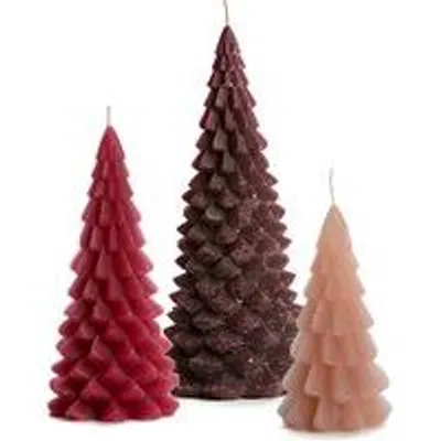 Cactula Weihnachtsbaum-Figurenkerzen – Cherries – 3 Stück