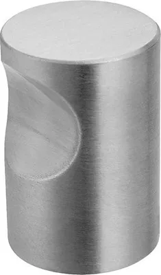 Zdjęcie produktu dla Pokrętło z wgłębieniem Ø15 x 22 mm DESIGN MAT Szczotkowana stal nierdzewna - DM016.IN.15.5