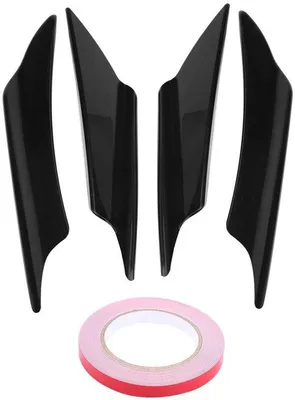 Produktbild von Auto Body Spoiler Set ABS Kunststoff 4 Teile Aggressiver Look Bumperlip
