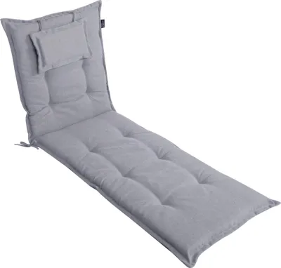 Produktbild von LILENO HOME Sonnenliege Auflage als [1er Set - Rollliege] in Silber Y - Gartenliegen Auflage perfekt für Strandliege - Polster Auflage für Gartenliege (188x60x8cm) MAR