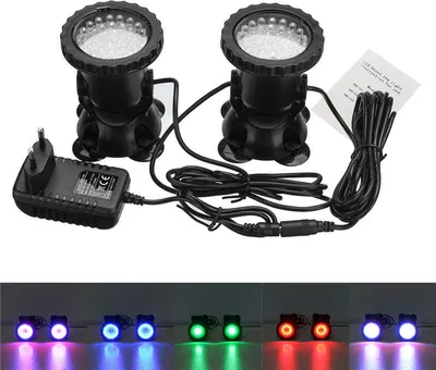 Immagine prodotto di LED impermeabile luce spot colorata acquario serbatoio pesce piscina subacquea luce AC100-240V - B