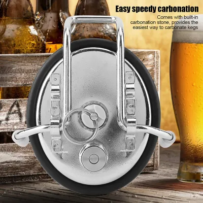 Produktbild von Deckel für Karbonisierungsfässer,Deckel für Homebrew-Karbonisierungsfässer,Deckel für Karbonisierungsfässer mit 0,5-Mikron-Diffusionsstein,Deckel für Bierfass-Fässer,Deckel für Bierfass-Fässer