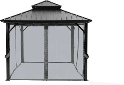 Produktbild von Primaster Mosquitonetze Pavillon Colossus 292 x 210 cm grau 4 Stück