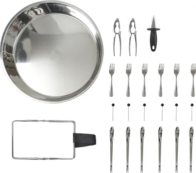 Image de Plateau de Service - HOME DECO FACTORY - 22 Accessoires - Argent