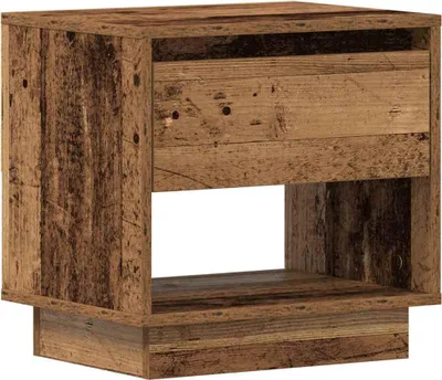 Produktbild von Nachttisch mit Schubladen Altholz 45 x 34 x 44 cm Holzwerkstoff