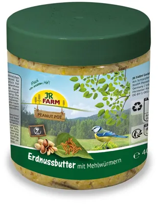 Produktbild von JR FARM Garden PPot Erdnussbutter Mehlwürmer 400g